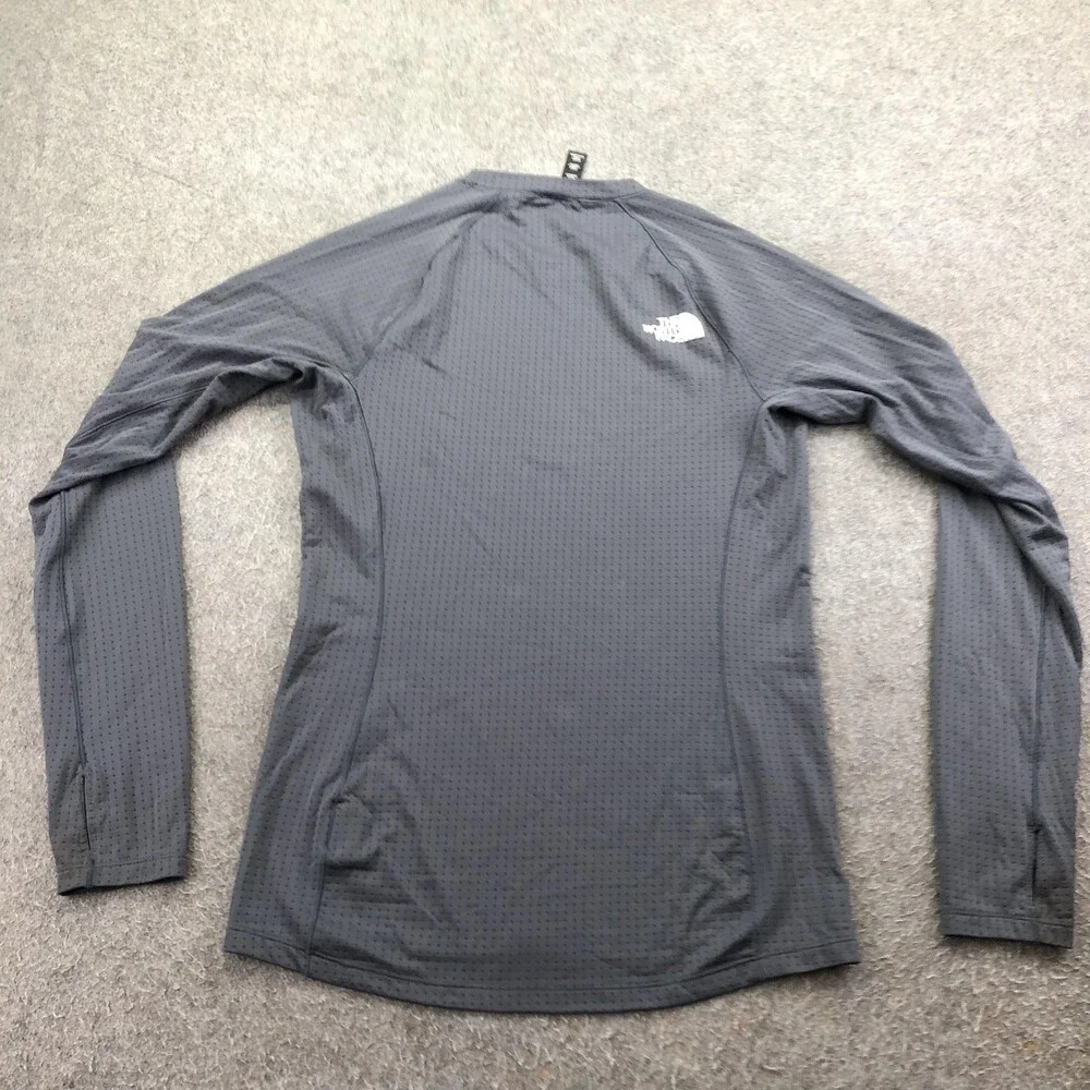 The North Face Shirt Mens Small Gray Long Sleeve Baselayer Top Performance